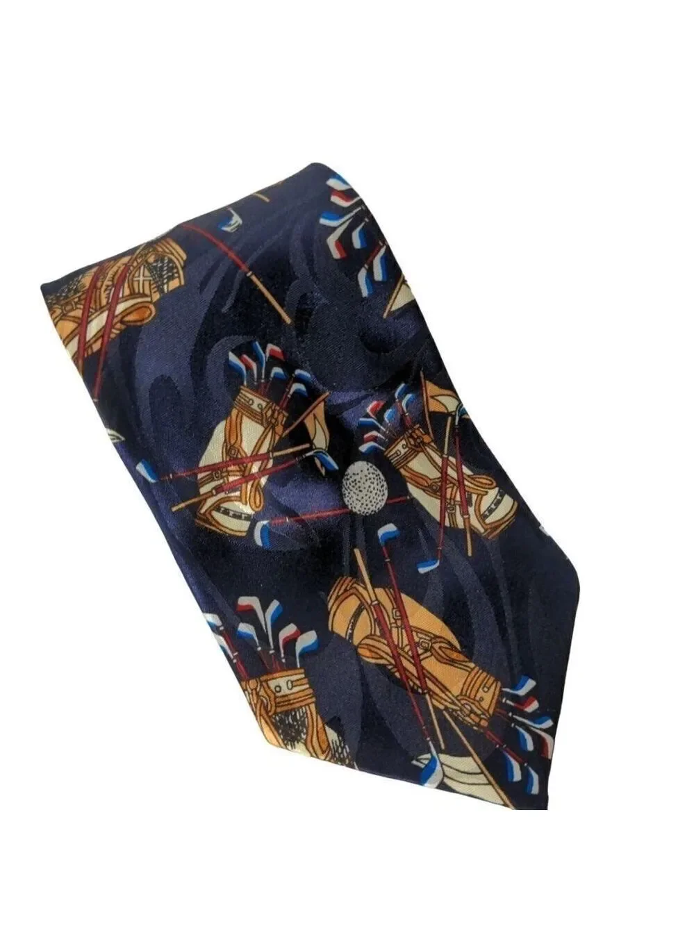 Steven Harris Golf Bag Clubs Driver Novelty Necktie